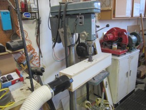 The sanding rig. 