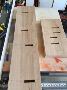 Both Maple end frames with mortises