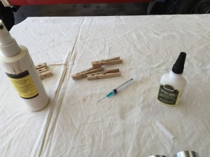 Syringe and superglue used for some of the bars