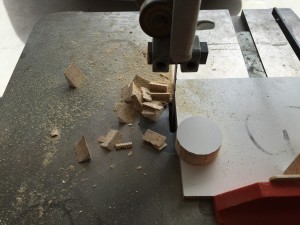 Cutting disk on band saw
