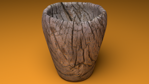 A small wooden cup i made as an exercise for texturing.